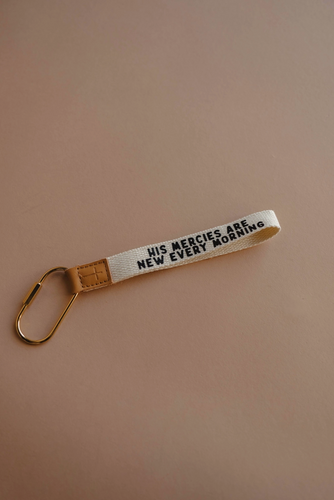 new mercies wristlet keychain