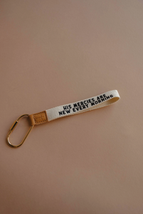new mercies wristlet keychain