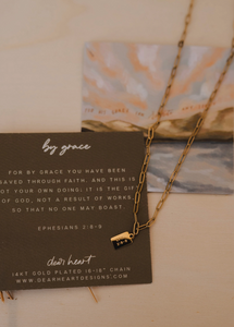 by grace mini tag christian necklace