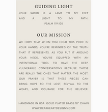 Load image into Gallery viewer, guiding light Christian necklace 18&quot;