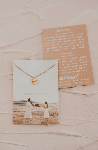 worthy disc christian necklace