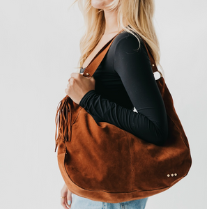 chocolate hazel hobo bag