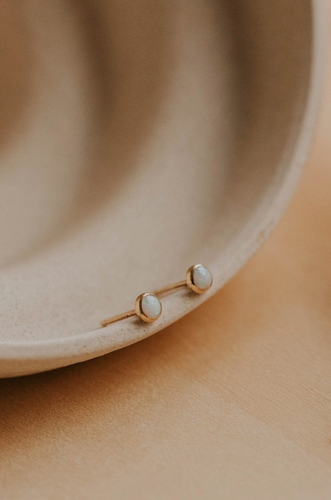 hello adorn poppy opal studs
