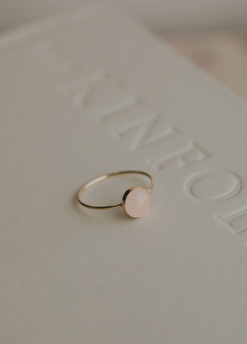 hello adorn round rosie ring 14kt gold fill