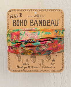 natural life pink patchwork half bandeau
