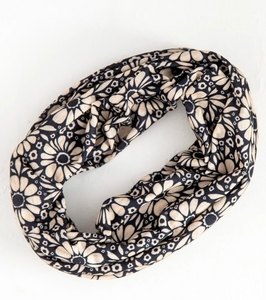 natural life full boho bandeau black white daisies