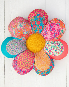 natural life whimsy floral pillow