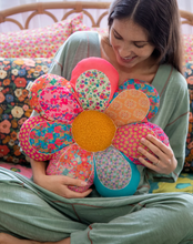 Load image into Gallery viewer, natural life whimsy floral pillow