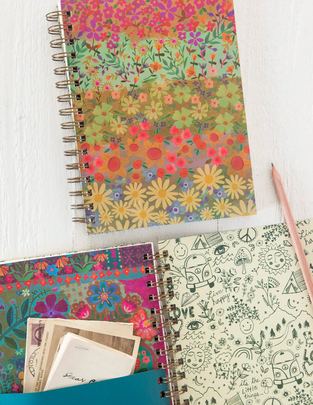 natural life wildflower border notebook