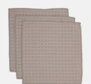 geometry waffle washcloth set | 3 colors
