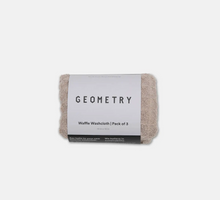 Load image into Gallery viewer, geometry waffle washcloth set | 3 colors