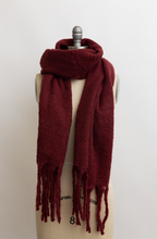 Load image into Gallery viewer, cozy classic merlot scarf