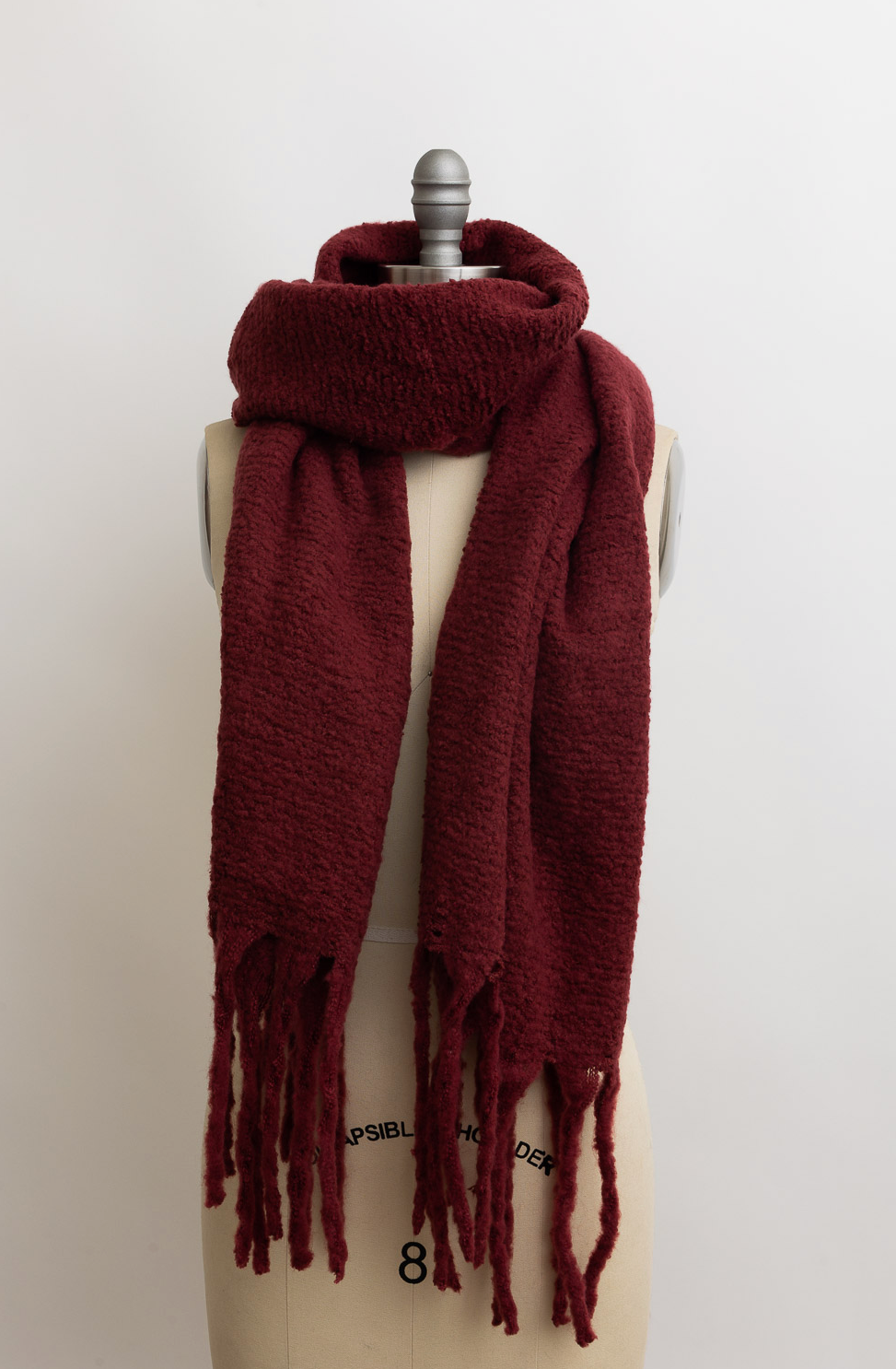 cozy classic merlot scarf