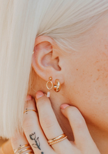 Load image into Gallery viewer, hello adorn baby dome hoops