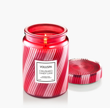 Load image into Gallery viewer, voluspa crushed candy cane large jar candle