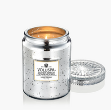 Load image into Gallery viewer, voluspa silver birch peppercorn large jar candle