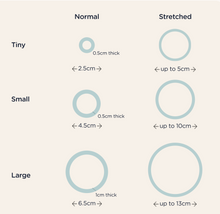 Load image into Gallery viewer, teleties nylon hair ties