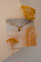 Load image into Gallery viewer, believe in miracles mini tag necklace
