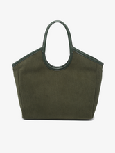 Load image into Gallery viewer, corduroy mini tote | olive + black