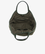 Load image into Gallery viewer, corduroy mini tote | olive + black