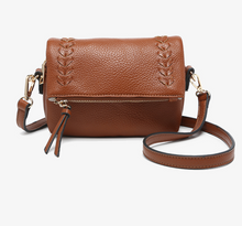 Load image into Gallery viewer, scout whipstitch crossbody bag | cinnamon + black