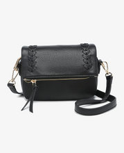 Load image into Gallery viewer, scout whipstitch crossbody bag | cinnamon + black