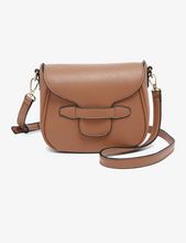 Load image into Gallery viewer, flapover saddle bag | black + pecan