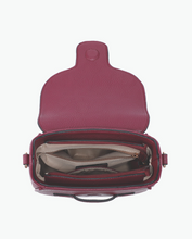 Load image into Gallery viewer, flapover saddle bag | black + pecan