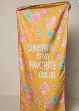 Load image into Gallery viewer, natural life double-sided microfiber beach towel/yoga mat - sunshine