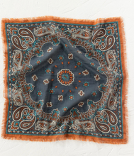Load image into Gallery viewer, natural life printed cotton bandana - charcoal classic