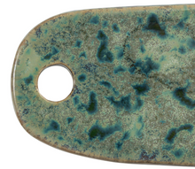 Load image into Gallery viewer, green stoneware cheese cutting board