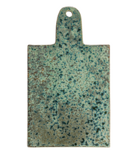 Load image into Gallery viewer, green stoneware cheese cutting board