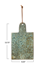 Load image into Gallery viewer, green stoneware cheese cutting board
