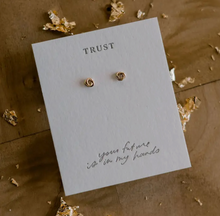 Load image into Gallery viewer, trust stud earrings