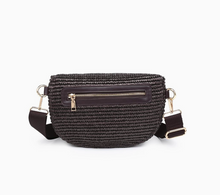 Load image into Gallery viewer, chocolate woven belt bag