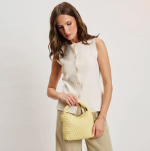Load image into Gallery viewer, butter woven vegan leather crossbody