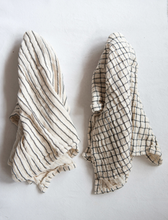 Load image into Gallery viewer, gaines natural + black tea towel | 2 styles