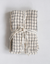 Load image into Gallery viewer, gaines natural + black tea towel | 2 styles