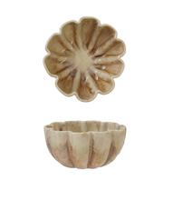 Load image into Gallery viewer, elodie fluted scalloped reactive glaze crackle bowl