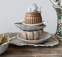 Load image into Gallery viewer, elodie fluted scalloped reactive glaze crackle bowl