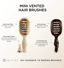 Load image into Gallery viewer, teleties mini vented hair brush - tortoise