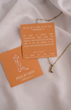 Load image into Gallery viewer, walk by faith boot charm necklace