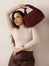 Load image into Gallery viewer, suede satchel purse | 2 colors