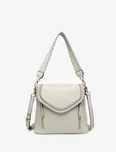 Load image into Gallery viewer, whipstitch flapover crossbody purse | 5 colors