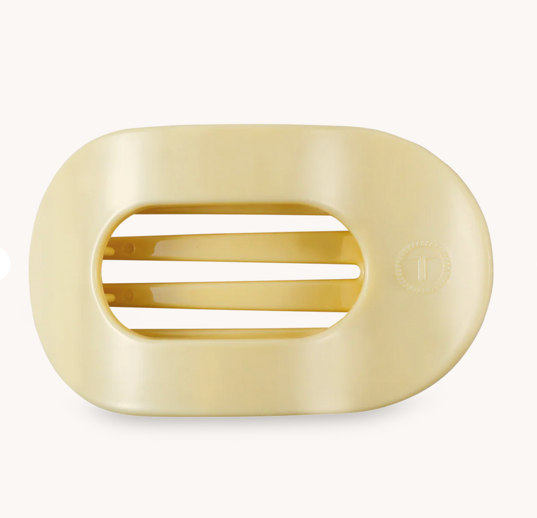 teleties flat round claw clip