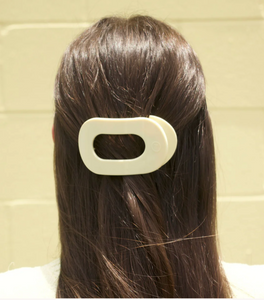 teleties flat round claw clip