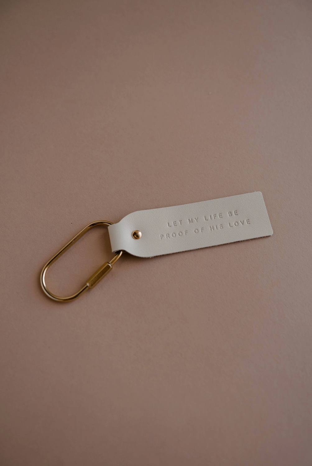 proof of his love blonde key fob keychain