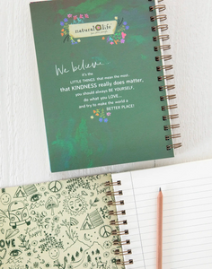 natural life wildflower border notebook