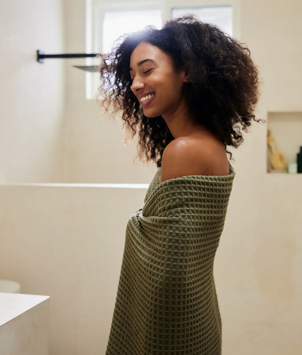 geometry waffle bath towel | 3 colors
