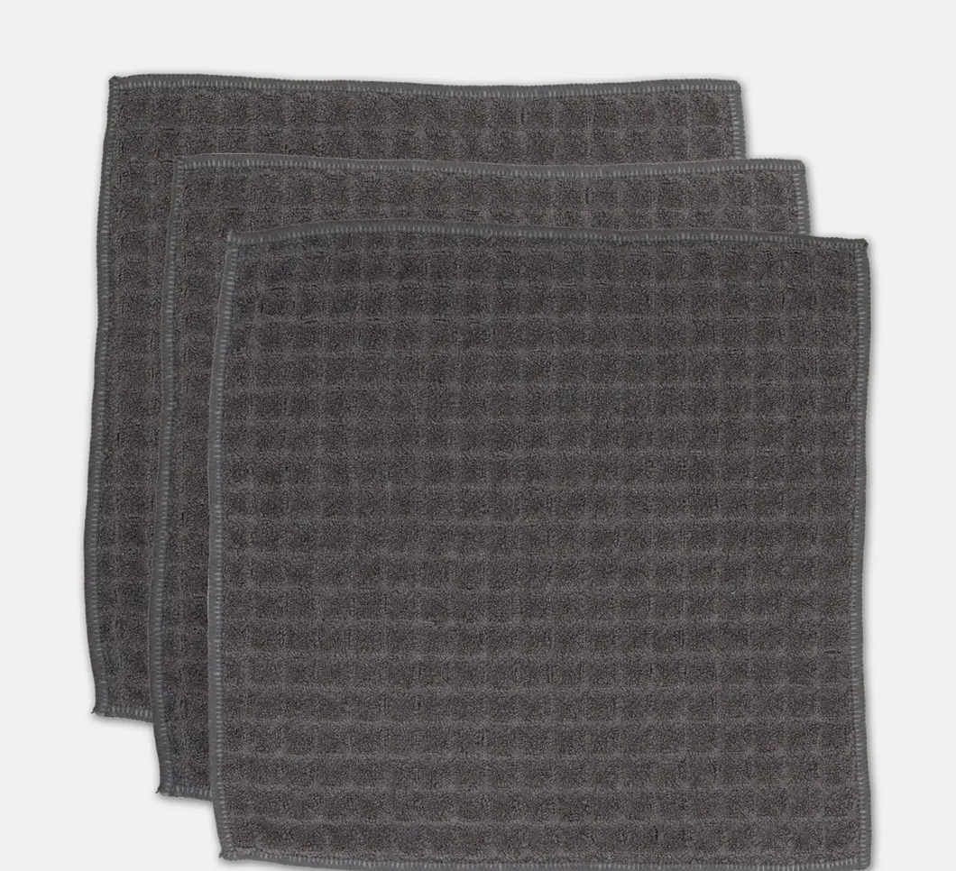 geometry waffle washcloth set | 3 colors